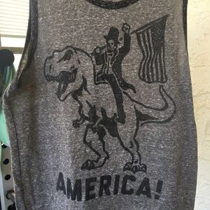 Buy Me Brunch Unisex tank - America! Abe/T-Rex